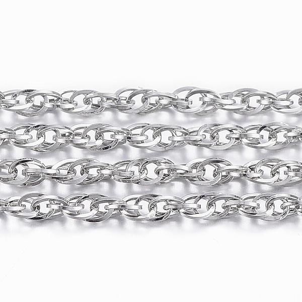 PandaHall 304 Stainless Steel Rope Chains, with Spool, Soldered, Stainless Steel Color, 2.5x2x0.3mm, about 32.8 Feet(10m)/roll 304 Stainless...
PandaHall 304 Stainless Steel Rope Chains, with Spool, Soldered, Stainless Steel Color, 2.5x2x0.3mm, about 32.8 Feet(10m)/roll 304 Stainless...