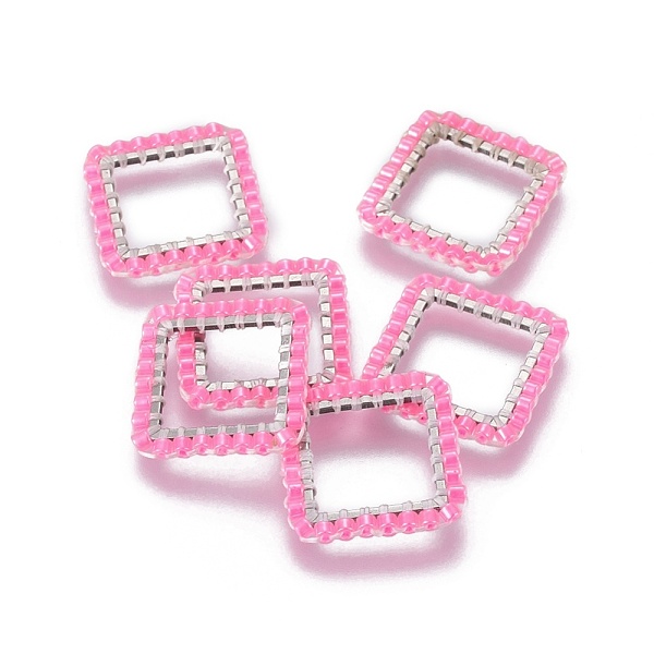 PandaHall MIYUKI & TOHO Handmade Japanese Seed Beads, with 304 Stainless Steel Link Rings, Loom Pattern, Square, Silver, Pearl Pink...
PandaHall MIYUKI & TOHO Handmade Japanese Seed Beads, with 304 Stainless Steel Link Rings, Loom Pattern, Square, Silver, Pearl Pink...