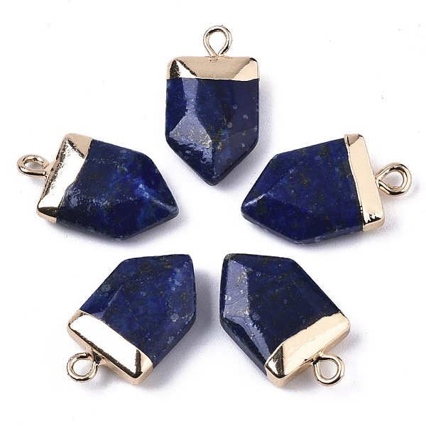 PandaHall Natural Lapis Lazuli Pointed Pendants, with Light Gold Plated Top and Brass Loop, Arrow, Faceted, 19x10.5x4.5mm, Hole: 1.8mm Lapis...
PandaHall Natural Lapis Lazuli Pointed Pendants, with Light Gold Plated Top and Brass Loop, Arrow, Faceted, 19x10.5x4.5mm, Hole: 1.8mm Lapis...