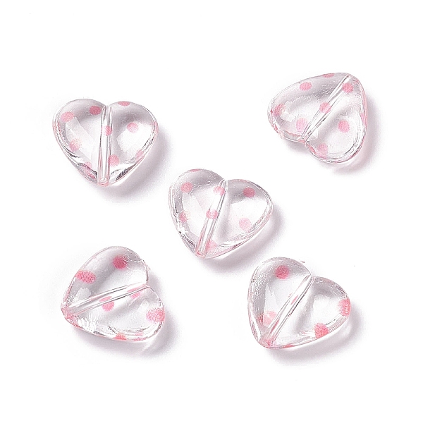 PandaHall Transparent Acrylic Beads, Heart with Polka Dot Pattern, Clear, Pink, 15.5x17.5x6mm, Hole: 1.7mm Acrylic Polka Dot Pink
PandaHall Transparent Acrylic Beads, Heart with Polka Dot Pattern, Clear, Pink, 15.5x17.5x6mm, Hole: 1.7mm Acrylic Polka Dot Pink