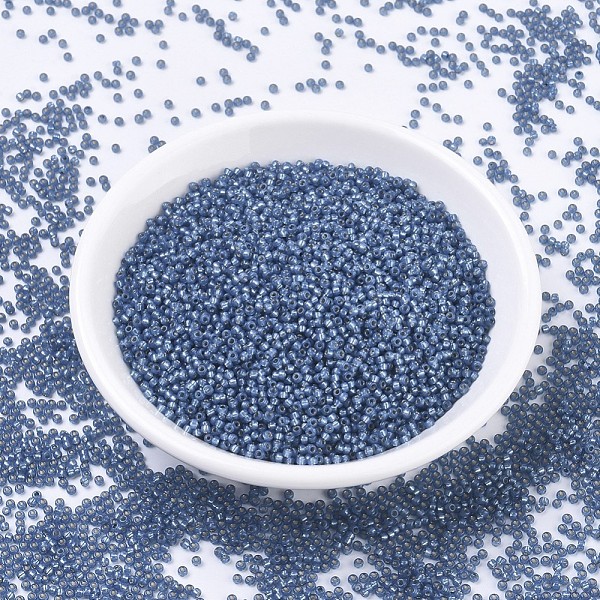 PandaHall MIYUKI Round Rocailles Beads, Japanese Seed Beads, 11/0, (RR648) Dyed Denim Blue Silverlined Alabaster, 2x1.3mm, Hole: 0.8mm...
PandaHall MIYUKI Round Rocailles Beads, Japanese Seed Beads, 11/0, (RR648) Dyed Denim Blue Silverlined Alabaster, 2x1.3mm, Hole: 0.8mm...