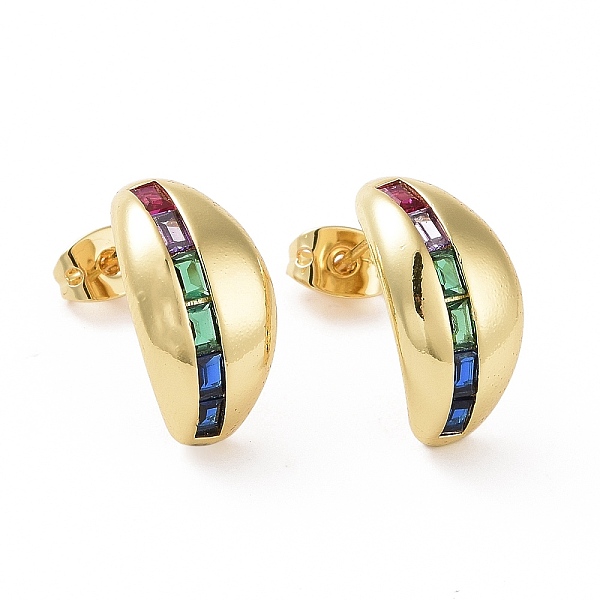 PandaHall Colorful Cubic Zirconia Teardrop Stud Earrings, Brass Jewelry for Women, Real 18K Gold Plated, 17x18x8mm, Pin: 0.7mm Cubic...
PandaHall Colorful Cubic Zirconia Teardrop Stud Earrings, Brass Jewelry for Women, Real 18K Gold Plated, 17x18x8mm, Pin: 0.7mm Cubic...