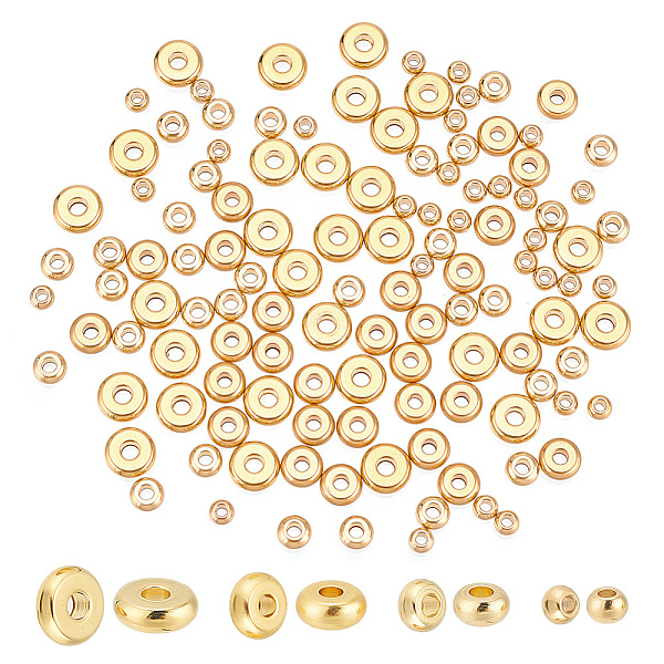 PandaHall arricraft 120 Pcs Flat Disc Spacer Beads, 4 Sizes 304 Stainless Steel Flat Round Spacer Beads Metal Rondelle Slices Beads Loose...
PandaHall arricraft 120 Pcs Flat Disc Spacer Beads, 4 Sizes 304 Stainless Steel Flat Round Spacer Beads Metal Rondelle Slices Beads Loose...