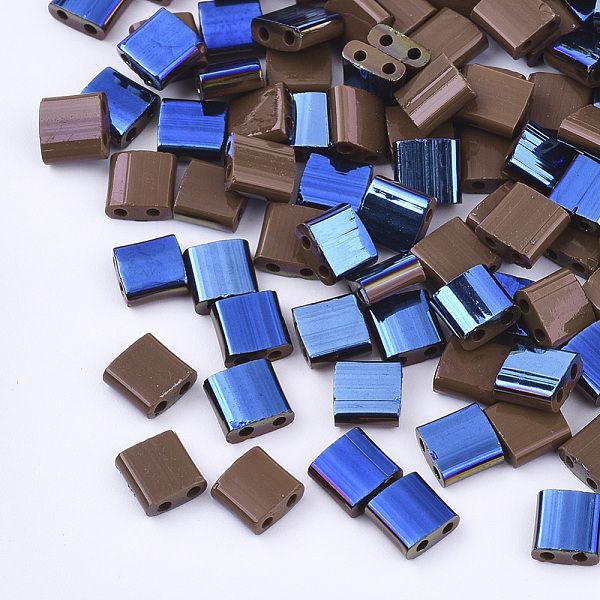 PandaHall 2-Hole Glass Seed Beads, Half Blue Plated Colours, Square, Coconut Brown, 5x4.5~5.5x2~2.5mm, Hole: 0.5~0.8mm, about 118pcs/10g...
PandaHall 2-Hole Glass Seed Beads, Half Blue Plated Colours, Square, Coconut Brown, 5x4.5~5.5x2~2.5mm, Hole: 0.5~0.8mm, about 118pcs/10g...