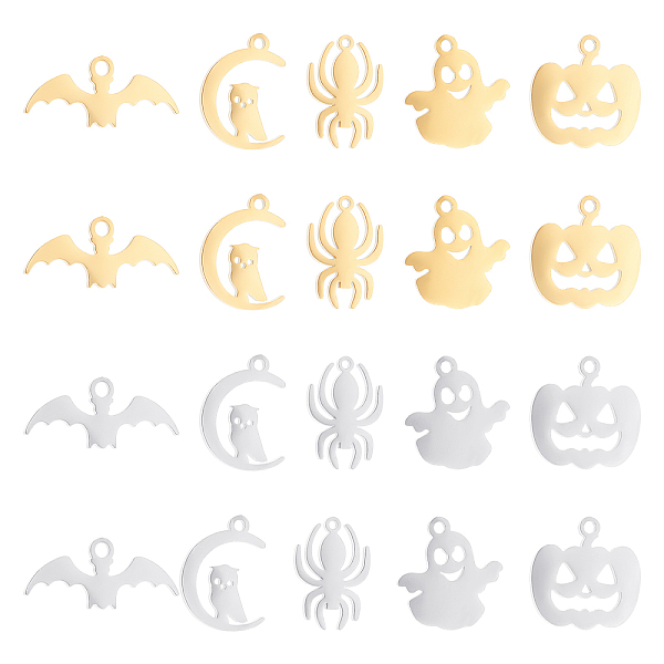 PandaHall DICOSMETIC 20Pcs 5 Styles Halloween Charms Pendants Stainless Steel Pumpkin Bat Owl Spider Ghost Charms Assorted Gold Pendant for...
PandaHall DICOSMETIC 20Pcs 5 Styles Halloween Charms Pendants Stainless Steel Pumpkin Bat Owl Spider Ghost Charms Assorted Gold Pendant for...