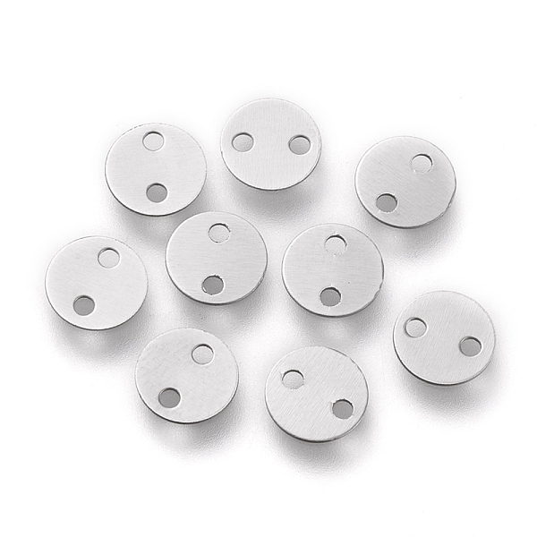 PandaHall 304 Stainless Steel Links Connectors, Flat Round, Stainless Steel Color, 6x0.3mm, Hole: 1mm 304 Stainless Steel Flat Round
PandaHall 304 Stainless Steel Links Connectors, Flat Round, Stainless Steel Color, 6x0.3mm, Hole: 1mm 304 Stainless Steel Flat Round
