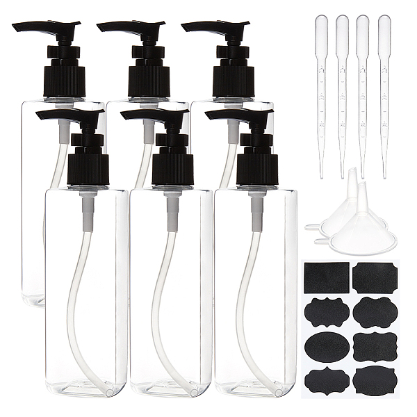 PandaHall DIY Kit, with Plastic Pump Press Bottles, Plastic Dropper, Funnel Hopper and Chalkboard Sticker Labels, Clear, 50x55mm, Hole...
PandaHall DIY Kit, with Plastic Pump Press Bottles, Plastic Dropper, Funnel Hopper and Chalkboard Sticker Labels, Clear, 50x55mm, Hole...