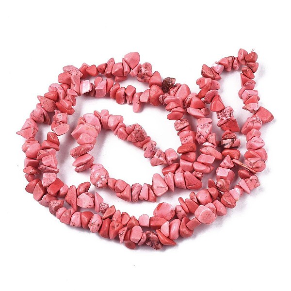 PandaHall Synthetic Turquoise Beads Strands, Dyed, Chip, Light Coral, 5~13x5~13x1~7mm, Hole: 1mm, about 240~420pcs/strand, 34.6 inch..., Red
PandaHall Synthetic Turquoise Beads Strands, Dyed, Chip, Light Coral, 5~13x5~13x1~7mm, Hole: 1mm, about 240~420pcs/strand, 34.6 inch..., Red