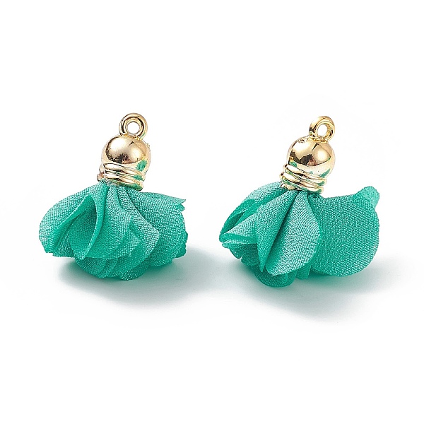 PandaHall Cloth Pendants, with Acrylic Findings, Flower Charms, Turquoise, 26x22x8mm, Hole: 1.8mm Cloth Flower Green
PandaHall Cloth Pendants, with Acrylic Findings, Flower Charms, Turquoise, 26x22x8mm, Hole: 1.8mm Cloth Flower Green