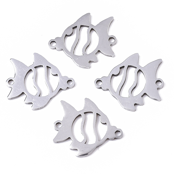 PandaHall 201 Stainless Steel Links connectors, Laser Cut, Fish, Stainless Steel Color, 15.5x17x1mm, Hole: 1.4mm 201 Stainless Steel Fish
PandaHall 201 Stainless Steel Links connectors, Laser Cut, Fish, Stainless Steel Color, 15.5x17x1mm, Hole: 1.4mm 201 Stainless Steel Fish