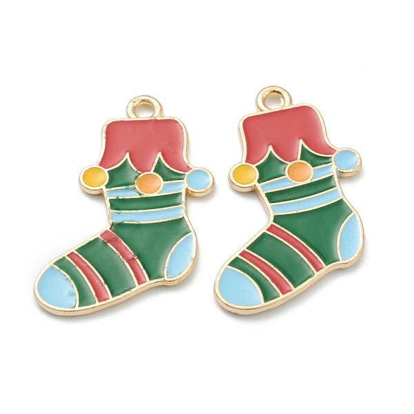 PandaHall Alloy Enamel Pendants, for Christmas, Light Gold Plated, Christmas Stocking, Green, 28x18x1mm, Hole: 1mm Alloy+Enamel Green
PandaHall Alloy Enamel Pendants, for Christmas, Light Gold Plated, Christmas Stocking, Green, 28x18x1mm, Hole: 1mm Alloy+Enamel Green