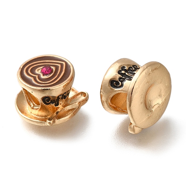PandaHall Rack Plating Alloy Enamel European Beads, with Rhinestone, Large Hole Beads, Coffee Cup with Heart, Golden, 12.5x13x9.5mm, Hole...
PandaHall Rack Plating Alloy Enamel European Beads, with Rhinestone, Large Hole Beads, Coffee Cup with Heart, Golden, 12.5x13x9.5mm, Hole...