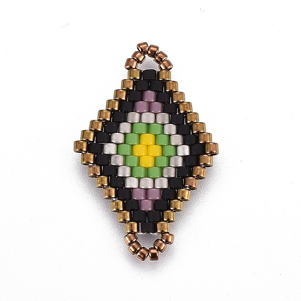 PandaHall MIYUKI & TOHO Handmade Japanese Seed Beads Links, Loom Pattern, Rhombus, Colorful, 22.5~26.4x15~17x1.7~1.9mm, Hole: 1.4~1.8mm...
PandaHall MIYUKI & TOHO Handmade Japanese Seed Beads Links, Loom Pattern, Rhombus, Colorful, 22.5~26.4x15~17x1.7~1.9mm, Hole: 1.4~1.8mm...
