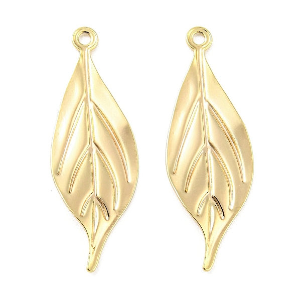 PandaHall Brass Pendants, Leaf Charms, Real 18K Gold Plated, 30x10x0.7mm, Hole: 1.2mm Brass Leaf
PandaHall Brass Pendants, Leaf Charms, Real 18K Gold Plated, 30x10x0.7mm, Hole: 1.2mm Brass Leaf