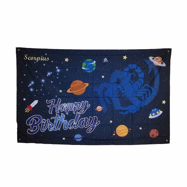 PandaHall Constellation/Zodiac Sign Polyester Hanging Wall Tapestry, for Home Birthday Decoration, Blue, Scorpio, 180x114x0.21cm, Hole...
PandaHall Constellation/Zodiac Sign Polyester Hanging Wall Tapestry, for Home Birthday Decoration, Blue, Scorpio, 180x114x0.21cm, Hole...