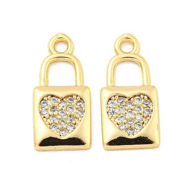 PandaHall Brass Micro Pave Clear Cubic Zirconia Pendants, Lock with Heart Pattern Charms, Real 18K Gold Plated, 16.5x7.5x1.5mm, Hole: 1.6mm...
PandaHall Brass Micro Pave Clear Cubic Zirconia Pendants, Lock with Heart Pattern Charms, Real 18K Gold Plated, 16.5x7.5x1.5mm, Hole: 1.6mm...
