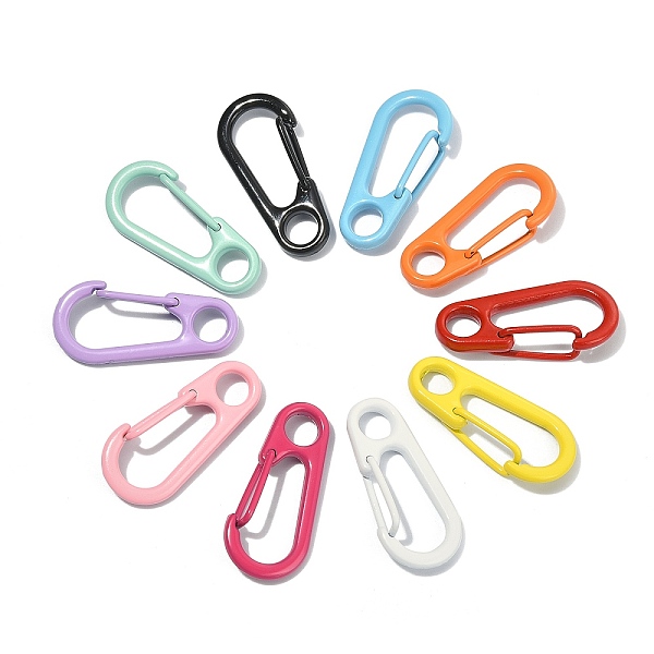 PandaHall 30Pcs 10 Colors Spray Painted Alloy Spring Gate Rings, Snap Clasp Rings, Cadmium Free & Nickel Free & Lead Free, Mixed Color..., Multicolor
PandaHall 30Pcs 10 Colors Spray Painted Alloy Spring Gate Rings, Snap Clasp Rings, Cadmium Free & Nickel Free & Lead Free, Mixed Color..., Multicolor