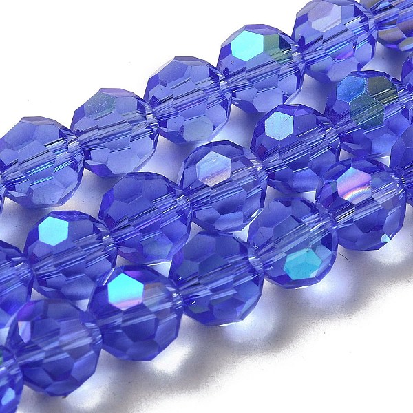 PandaHall Electroplate Transparent Glass Beads Strands, Faceted, Round, Rainbow Plated, Light Blue, 10mm, Hole: 1.2mm, about 65~69pcs/strand...
PandaHall Electroplate Transparent Glass Beads Strands, Faceted, Round, Rainbow Plated, Light Blue, 10mm, Hole: 1.2mm, about 65~69pcs/strand...
