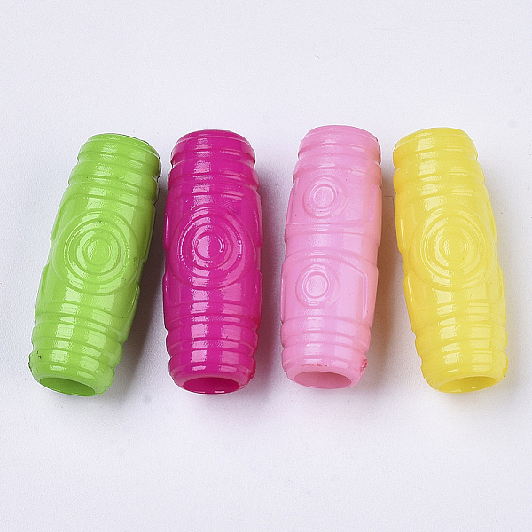 PandaHall Opaque Acrylic Beads, Large Hole Beads, Oval, Mixed Color, 28x10.5mm, Hole: 6mm, about 340pcs/500g Acrylic Oval Multicolor
PandaHall Opaque Acrylic Beads, Large Hole Beads, Oval, Mixed Color, 28x10.5mm, Hole: 6mm, about 340pcs/500g Acrylic Oval Multicolor