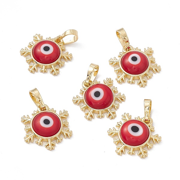 PandaHall Handmade Evil Eye Lampwork Pendants, with Rack Plating Real 18K Gold Plated Brass Findings, Long-Lasting Plated, Snowflake Charm..., Red
PandaHall Handmade Evil Eye Lampwork Pendants, with Rack Plating Real 18K Gold Plated Brass Findings, Long-Lasting Plated, Snowflake Charm..., Red