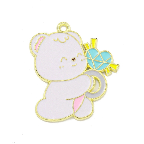 PandaHall Valentine's Day Alloy Enamel Pendants, Golden, Bear Charm, Heart, 28x23.5x1mm, Hole: 1.6mm Alloy+Enamel Heart White
PandaHall Valentine's Day Alloy Enamel Pendants, Golden, Bear Charm, Heart, 28x23.5x1mm, Hole: 1.6mm Alloy+Enamel Heart White