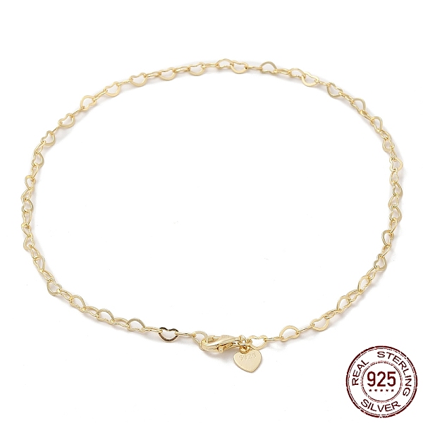 PandaHall 925 Sterling Silver Heart Link Chain Anklets Jewelry for Women, with 925 Stamp, Real 14K Gold Plated, 9-7/8 inch(25cm) Sterling...
PandaHall 925 Sterling Silver Heart Link Chain Anklets Jewelry for Women, with 925 Stamp, Real 14K Gold Plated, 9-7/8 inch(25cm) Sterling...