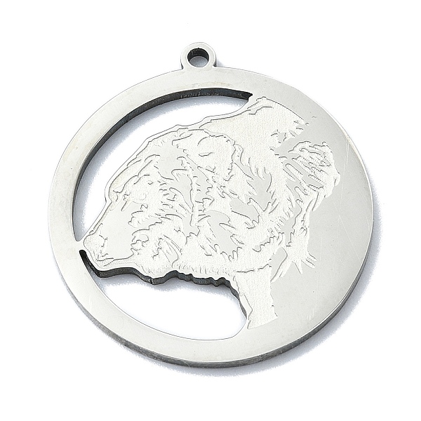 PandaHall 201 Stainless Steel Pendants, Laser Cut, Flat Round with Bear Charm, Stainless Steel Color, 27x25x1mm, Hole: 1.5mm 201 Stainless...
PandaHall 201 Stainless Steel Pendants, Laser Cut, Flat Round with Bear Charm, Stainless Steel Color, 27x25x1mm, Hole: 1.5mm 201 Stainless...