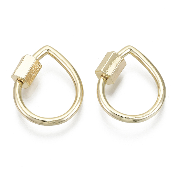 PandaHall Brass Screw Carabiner Lock Charms, for Necklaces Making, Teardrop, Nickel Free, Real 18K Gold Plated, 21x17x2mm, Screw: 6.5x5mm...
PandaHall Brass Screw Carabiner Lock Charms, for Necklaces Making, Teardrop, Nickel Free, Real 18K Gold Plated, 21x17x2mm, Screw: 6.5x5mm...