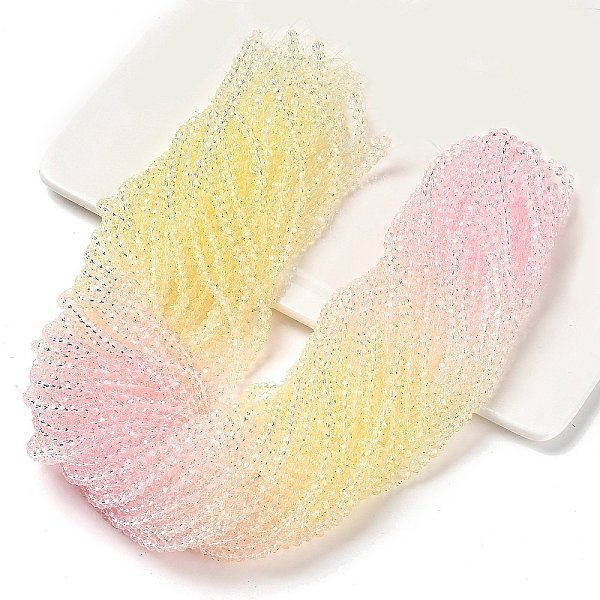 PandaHall Transparent Painted Glass Beads Strands, Faceted, Rondelle, Colorful, 3.7x3.2mm, Hole: 0.7mm, about 105pcs/strand, 13.39''(34cm)...
PandaHall Transparent Painted Glass Beads Strands, Faceted, Rondelle, Colorful, 3.7x3.2mm, Hole: 0.7mm, about 105pcs/strand, 13.39''(34cm)...