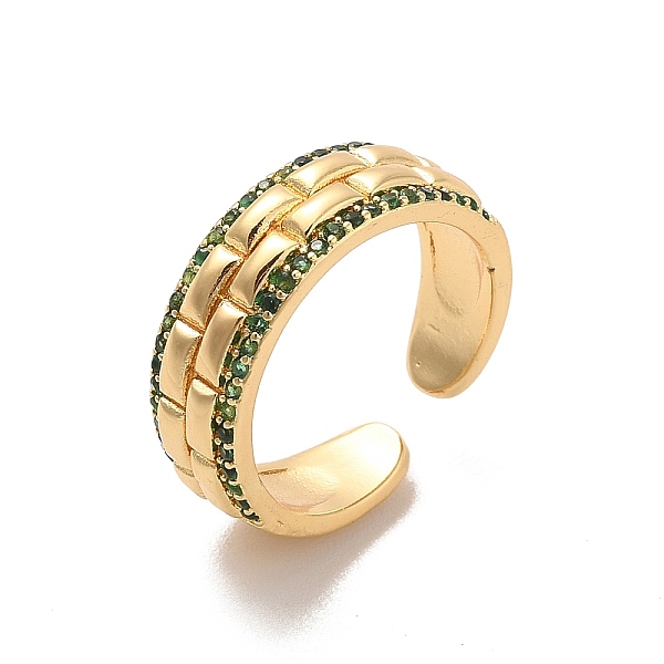 PandaHall Brass Micro Pave Cubic Zirconia Open Cuff Rings, Golden, Inner Diameter: 17.4mm Brass+Cubic Zirconia
PandaHall Brass Micro Pave Cubic Zirconia Open Cuff Rings, Golden, Inner Diameter: 17.4mm Brass+Cubic Zirconia
