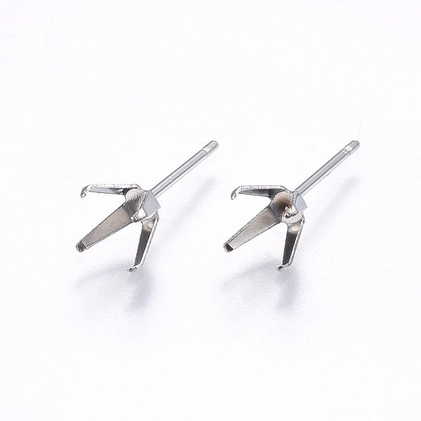 PandaHall 201 Stainless Steel Stud Earring Findings, with 304 Stainless Steel Pin, Stainless Steel Color, 3x3mm, Pin: 0.8mm 201 Stainless...
PandaHall 201 Stainless Steel Stud Earring Findings, with 304 Stainless Steel Pin, Stainless Steel Color, 3x3mm, Pin: 0.8mm 201 Stainless...