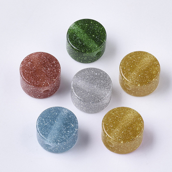 PandaHall Resin Beads, with Silver Powder, Glitter Beads, Flat Round, Mixed Color, 18x10mm, Hole: 3mm Resin Flat Round Multicolor
PandaHall Resin Beads, with Silver Powder, Glitter Beads, Flat Round, Mixed Color, 18x10mm, Hole: 3mm Resin Flat Round Multicolor