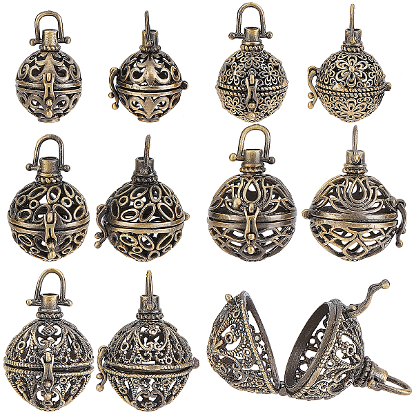 PandaHall SUNNYCLUE 10Pcs 5 Styles Cage Charms Spiral Spring Bead Hollow Cages Pendants Brass Locket Charm for DIY Lava Stone Beads Gemstone...
PandaHall SUNNYCLUE 10Pcs 5 Styles Cage Charms Spiral Spring Bead Hollow Cages Pendants Brass Locket Charm for DIY Lava Stone Beads Gemstone...