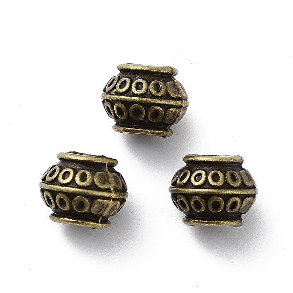 PandaHall Tibetan Style Alloy Beads, Rondelle, Cadmium Free & Lead Free, Antique Bronze, 8.5x6.5mm, Hole: 3.5mm Alloy Rondelle
PandaHall Tibetan Style Alloy Beads, Rondelle, Cadmium Free & Lead Free, Antique Bronze, 8.5x6.5mm, Hole: 3.5mm Alloy Rondelle