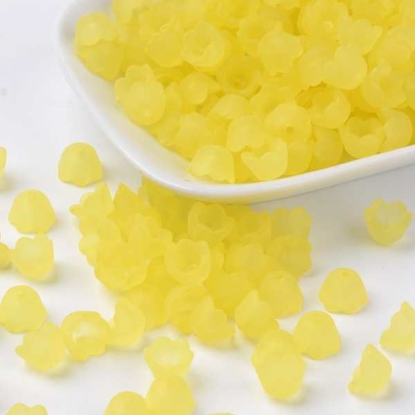 PandaHall Transparent Acrylic Beads Caps, Tulip Flower, Lily of the Valley, Frosted, Yellow, 10x6mm, Hole: 1.5mm Acrylic Yellow
PandaHall Transparent Acrylic Beads Caps, Tulip Flower, Lily of the Valley, Frosted, Yellow, 10x6mm, Hole: 1.5mm Acrylic Yellow