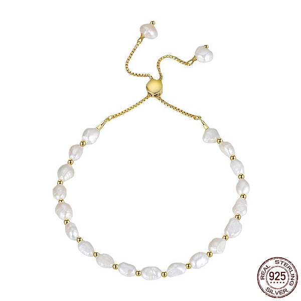 PandaHall Natural Freshwater Pearls Beaded Bracelets, with Adjustable 925 Sterling Silver Slider Bracelets for Women, Real 14K Gold Plated...
PandaHall Natural Freshwater Pearls Beaded Bracelets, with Adjustable 925 Sterling Silver Slider Bracelets for Women, Real 14K Gold Plated...