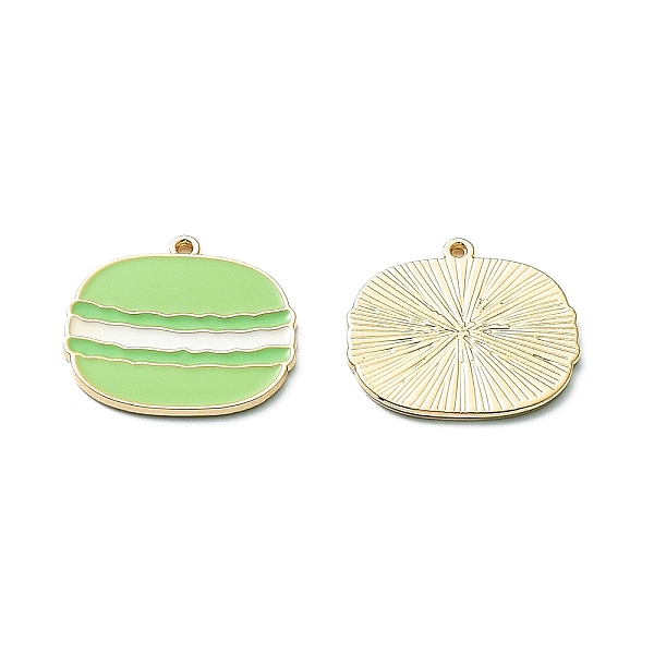 PandaHall Zinc Alloy Pendants, with Enamel, Golden, Macaron Charm, Pale Green, 22.5x24x1.5mm, Hole: 1mm Alloy+Enamel Food
PandaHall Zinc Alloy Pendants, with Enamel, Golden, Macaron Charm, Pale Green, 22.5x24x1.5mm, Hole: 1mm Alloy+Enamel Food