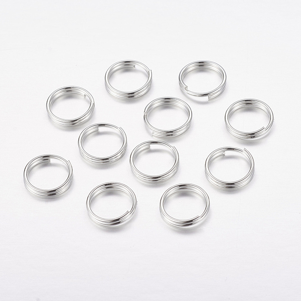 PandaHall Iron Split Rings, Double Loops Jump Rings, Cadmium Free & Nickel Free & Lead Free, Platinum, 8x1.6mm, about 7.2mm inner diameter...
PandaHall Iron Split Rings, Double Loops Jump Rings, Cadmium Free & Nickel Free & Lead Free, Platinum, 8x1.6mm, about 7.2mm inner diameter...