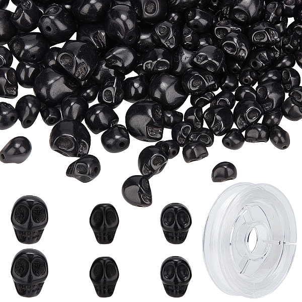 PandaHall SUNNYCLUE 1 Box 200Pcs Skull Beads Turquoise Bead Skeleton Head Beads Halloween Gothic Beads Loose Spacer Bead for Jewelry Making..., Black
PandaHall SUNNYCLUE 1 Box 200Pcs Skull Beads Turquoise Bead Skeleton Head Beads Halloween Gothic Beads Loose Spacer Bead for Jewelry Making..., Black