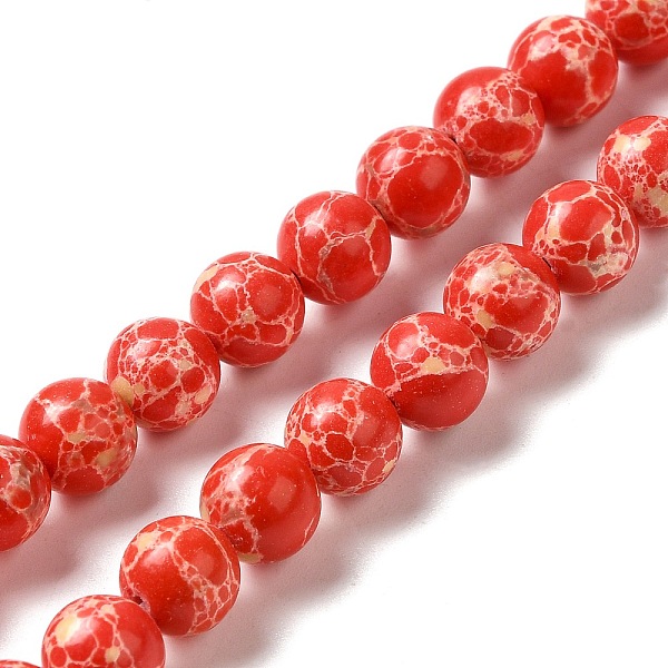PandaHall Synthetic Imperial Jasper Dyed Beads Strands, Round, Red, 8mm, Hole: 1.2mm, about 47~48pcs/strand, 14.96''~15.16''(38~38.5cm)...
PandaHall Synthetic Imperial Jasper Dyed Beads Strands, Round, Red, 8mm, Hole: 1.2mm, about 47~48pcs/strand, 14.96''~15.16''(38~38.5cm)...