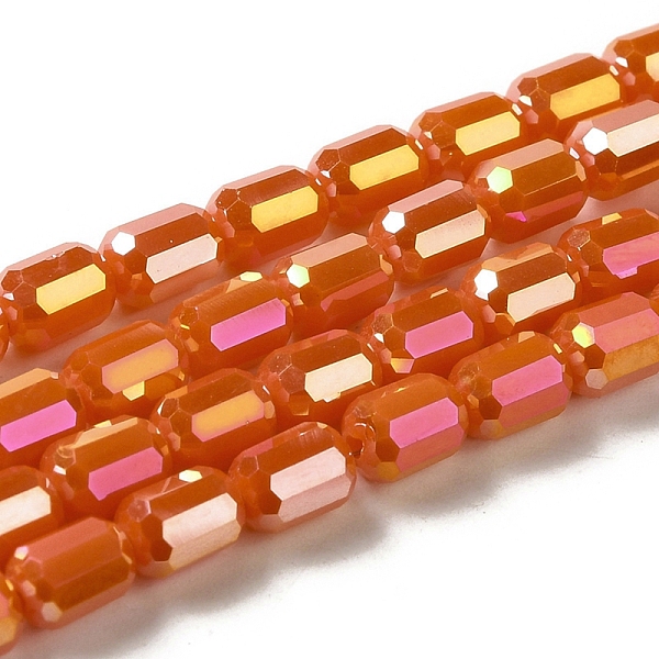 PandaHall Electroplate Glass Beads Strands, Faceted, AB Color, Column, Chocolate, 4x5~6mm, Hole: 1mm, about 80pcs/strand, 18.11''(46cm)..., Brown
PandaHall Electroplate Glass Beads Strands, Faceted, AB Color, Column, Chocolate, 4x5~6mm, Hole: 1mm, about 80pcs/strand, 18.11''(46cm)..., Brown
