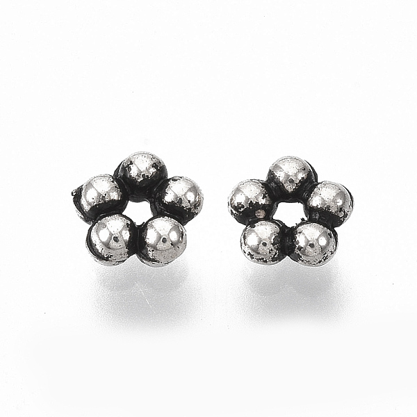 PandaHall CCB Plastic Beads, Flower, Antique Silver, 5x5x2mm, Hole: 1mm, about 12012pcs/420g Plastic Flower
PandaHall CCB Plastic Beads, Flower, Antique Silver, 5x5x2mm, Hole: 1mm, about 12012pcs/420g Plastic Flower
