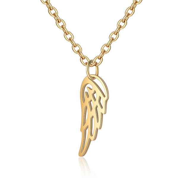 PandaHall 201 Stainless Steel Pendants Necklaces, Feather, Golden, 16.3 inch(40cm)x1mm 201 Stainless Steel
PandaHall 201 Stainless Steel Pendants Necklaces, Feather, Golden, 16.3 inch(40cm)x1mm 201 Stainless Steel