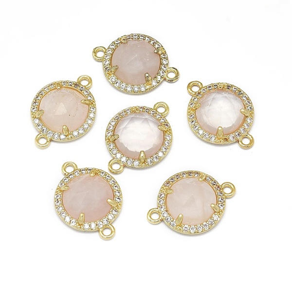 PandaHall Natural Rose Quartz Links connectors, with Brass Findings and Cubic Zirconia, Faceted, Half Round, Golden, 18~18.5x13~13.5x4~4.5mm...
PandaHall Natural Rose Quartz Links connectors, with Brass Findings and Cubic Zirconia, Faceted, Half Round, Golden, 18~18.5x13~13.5x4~4.5mm...