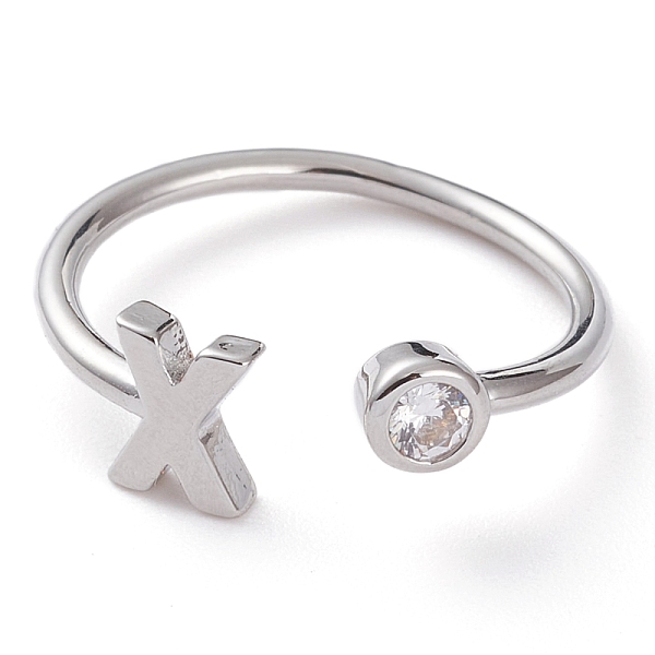 PandaHall Brass Micro Pave Clear Cubic Zirconia Cuff Rings, Open Rings, Long-Lasting Plated, Platinum, Letter X, US Size 6, Inner Diameter...
PandaHall Brass Micro Pave Clear Cubic Zirconia Cuff Rings, Open Rings, Long-Lasting Plated, Platinum, Letter X, US Size 6, Inner Diameter...
