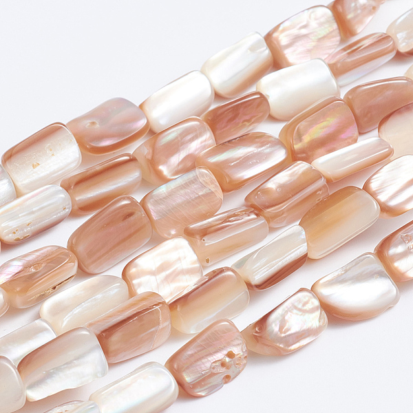 PandaHall Natural Sea Shell Beads Strands, Rectangle, 9~10x6~7x4~5mm, Hole: 0.5mm, about 40pcs/strand, 15.75 inch(41cm) Other Sea Shell...
PandaHall Natural Sea Shell Beads Strands, Rectangle, 9~10x6~7x4~5mm, Hole: 0.5mm, about 40pcs/strand, 15.75 inch(41cm) Other Sea Shell...