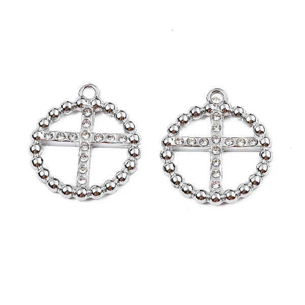 PandaHall 304 Stainless Steel Pendants, with Crystal Rhinestone, Ring with Cross, Stainless Steel Color, 20x18x2.5mm, Hole: 1.6mm Stainless..., Clear
PandaHall 304 Stainless Steel Pendants, with Crystal Rhinestone, Ring with Cross, Stainless Steel Color, 20x18x2.5mm, Hole: 1.6mm Stainless..., Clear