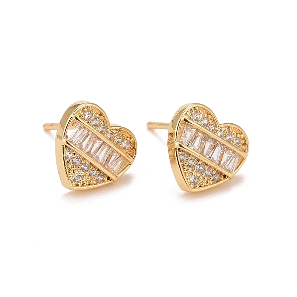 PandaHall Clear Cubic Zirconia Heart Stud Earrings, Rack Plating Brass Jewelry for Women, Cadmium Free & Lead Free, Real 18K Gold Plated...
PandaHall Clear Cubic Zirconia Heart Stud Earrings, Rack Plating Brass Jewelry for Women, Cadmium Free & Lead Free, Real 18K Gold Plated...