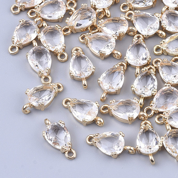 PandaHall Transparent Glass Links connectors, for Jewelry DIY Craft Making, with Brass Findings, Faceted, Teardrop, Light Gold, Clear...
PandaHall Transparent Glass Links connectors, for Jewelry DIY Craft Making, with Brass Findings, Faceted, Teardrop, Light Gold, Clear...