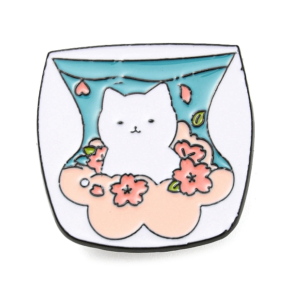 PandaHall Cat in Wishing Bottle Enamel Pins, Electrophoresis Black Tone Alloy Brooches for Women, Misty Rose, 28x28.5x1.5mm Alloy+Enamel Cat...
PandaHall Cat in Wishing Bottle Enamel Pins, Electrophoresis Black Tone Alloy Brooches for Women, Misty Rose, 28x28.5x1.5mm Alloy+Enamel Cat...
